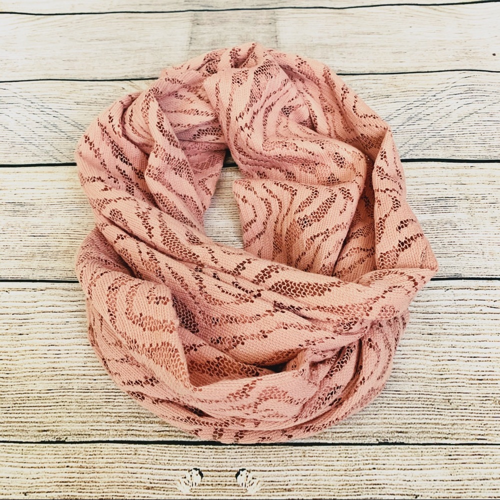 Pink Circle Scarf